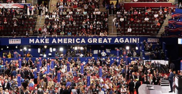 CLEVELAND, OH - JULY 18:  Michigan Attorney General Bill Schuette speaks during the first day of the Republican National Convention on July 18, 2016 at the Quicken Loans Arena in Cleveland, Ohio. An estimated 50,000 people are expected in Cleveland, including hundreds of protesters and members of the media. The four-day Republican National Convention kicks off on July 18.  (Photo by John Moore/Getty Images)